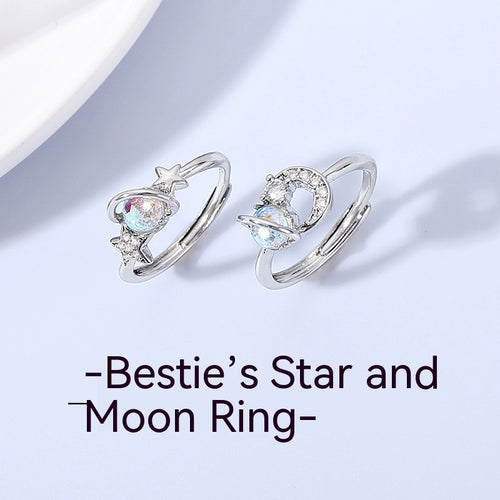 Adjustable Bestie Rings, Set of 2, close-up