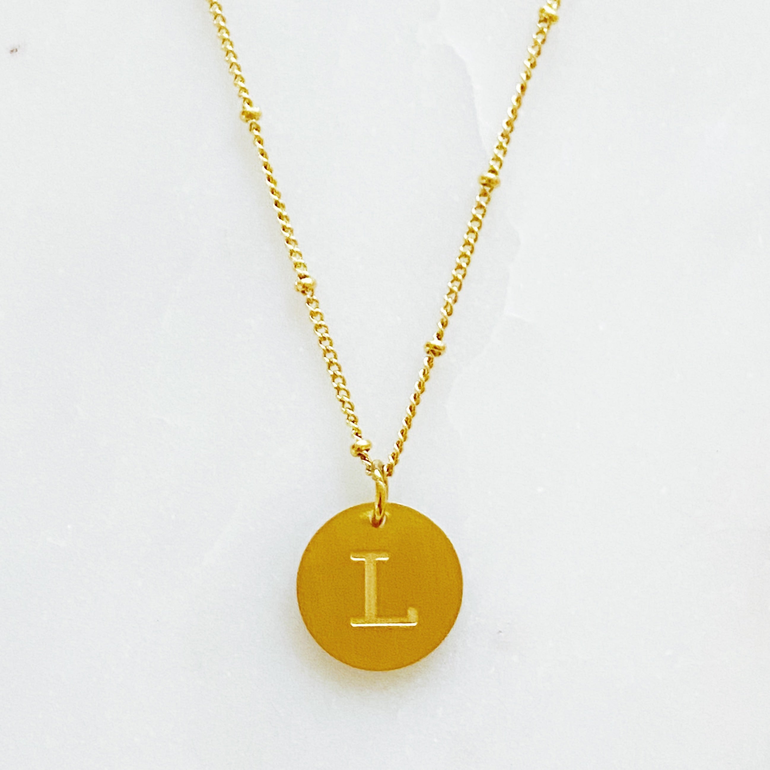 Singular Charm Initial Necklace