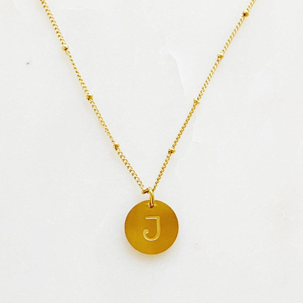 Singular Charm Initial Necklace