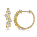 Geometric CZ Drop Earrings