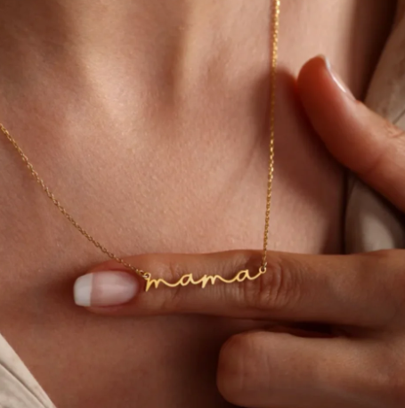 18K Gold-Plated Gift Necklace for Mothers (One Piece)