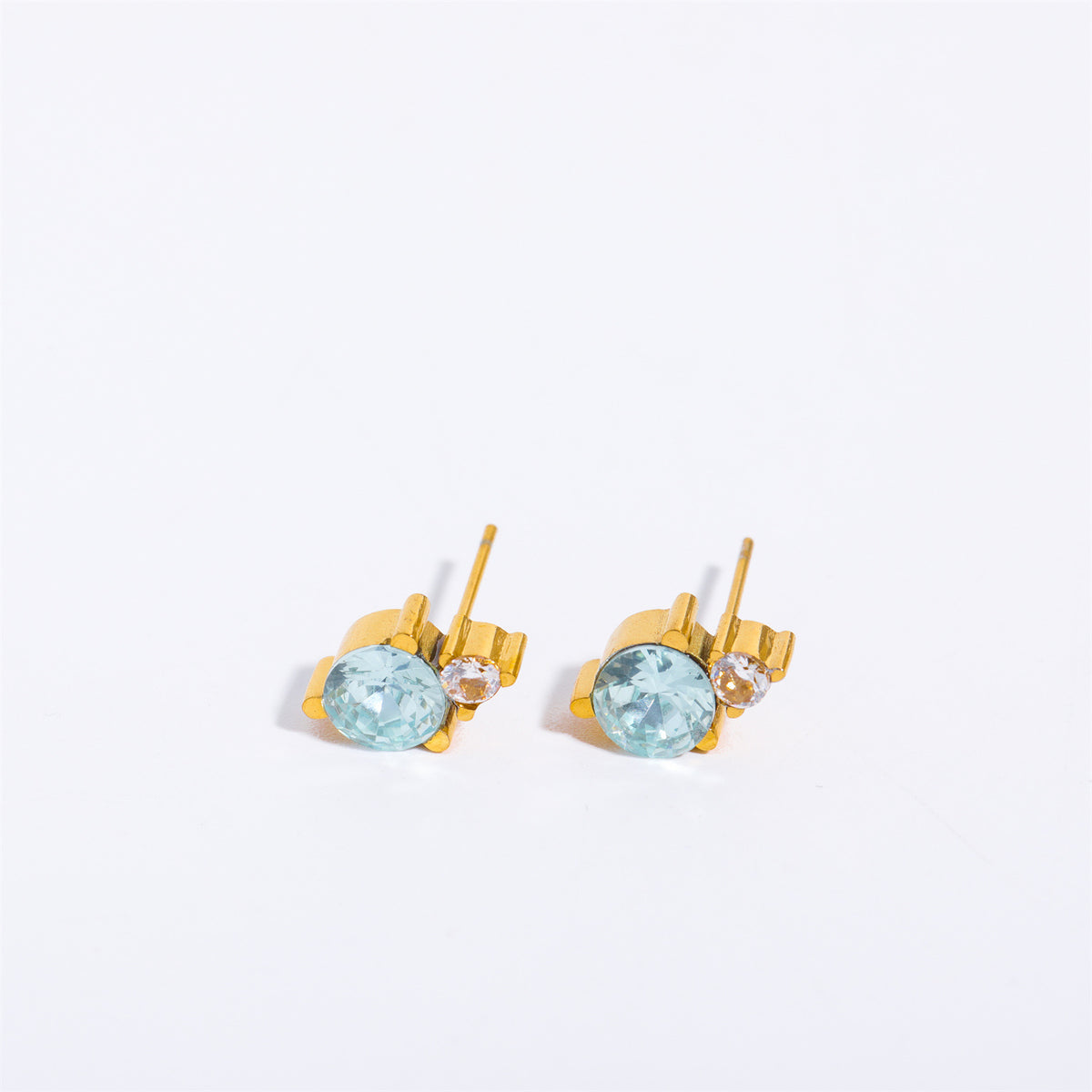December Birthstone Stud Earrings