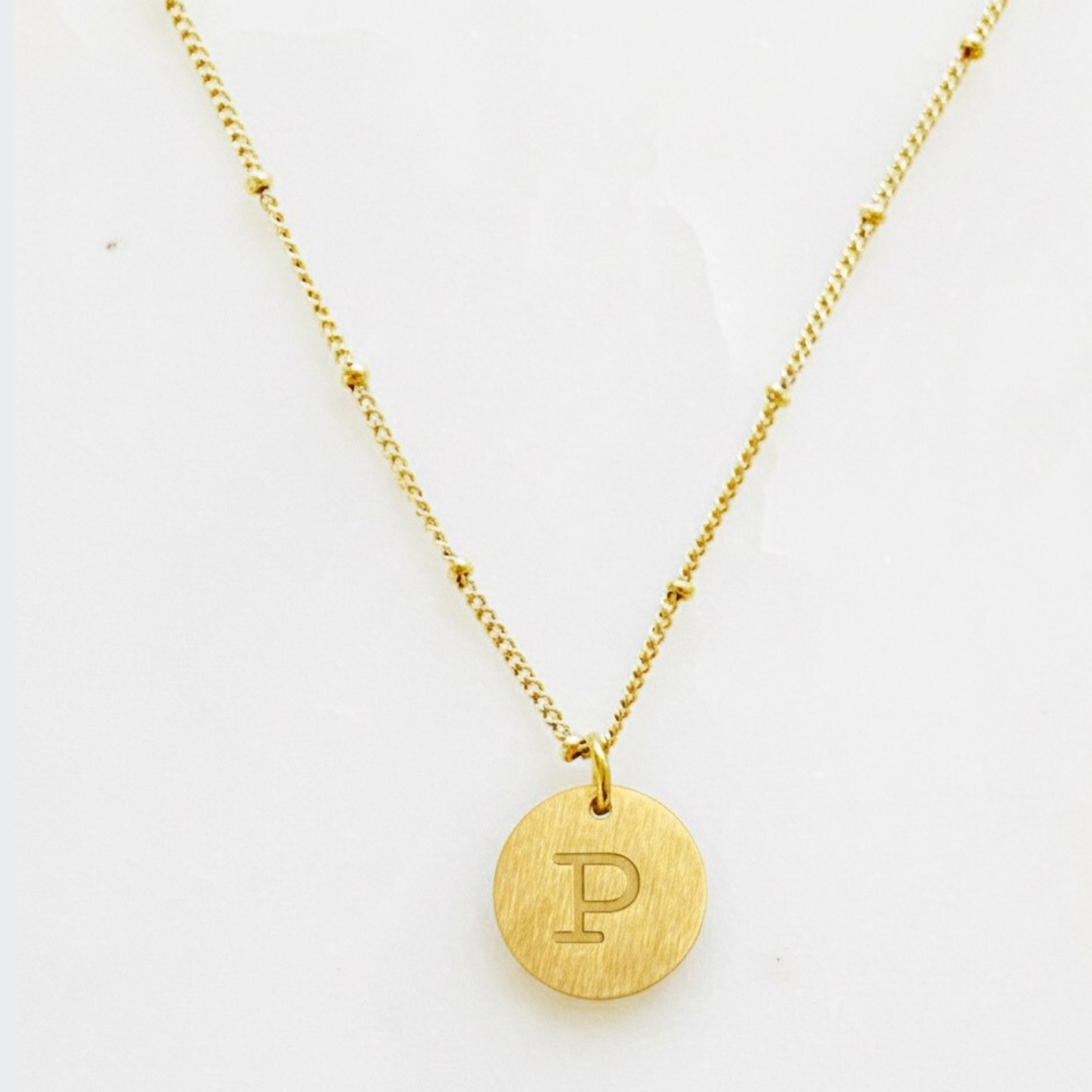 Singular Charm Initial Necklace