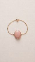 Blush Enamel Pendant Bracelet