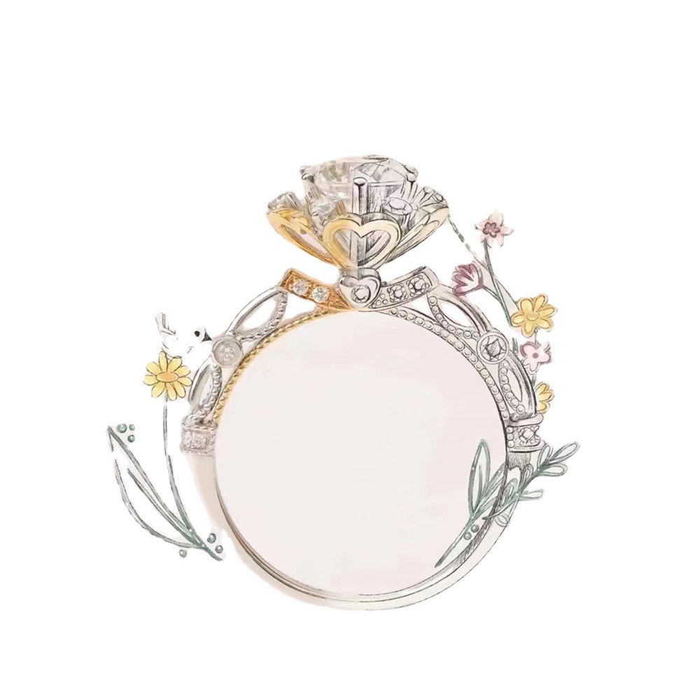 High-Clean Moissanite Wedding Ring