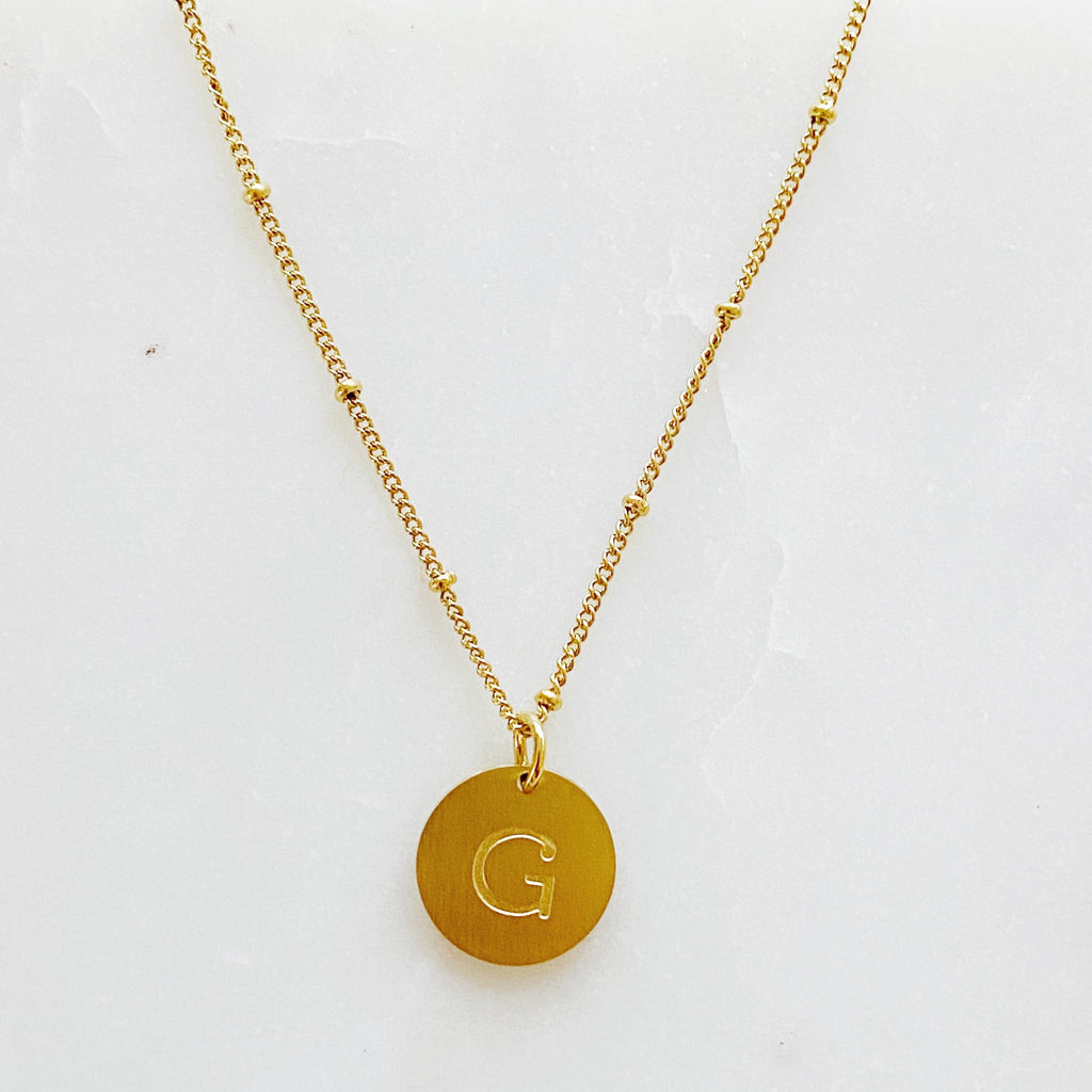 Singular Charm Initial Necklace