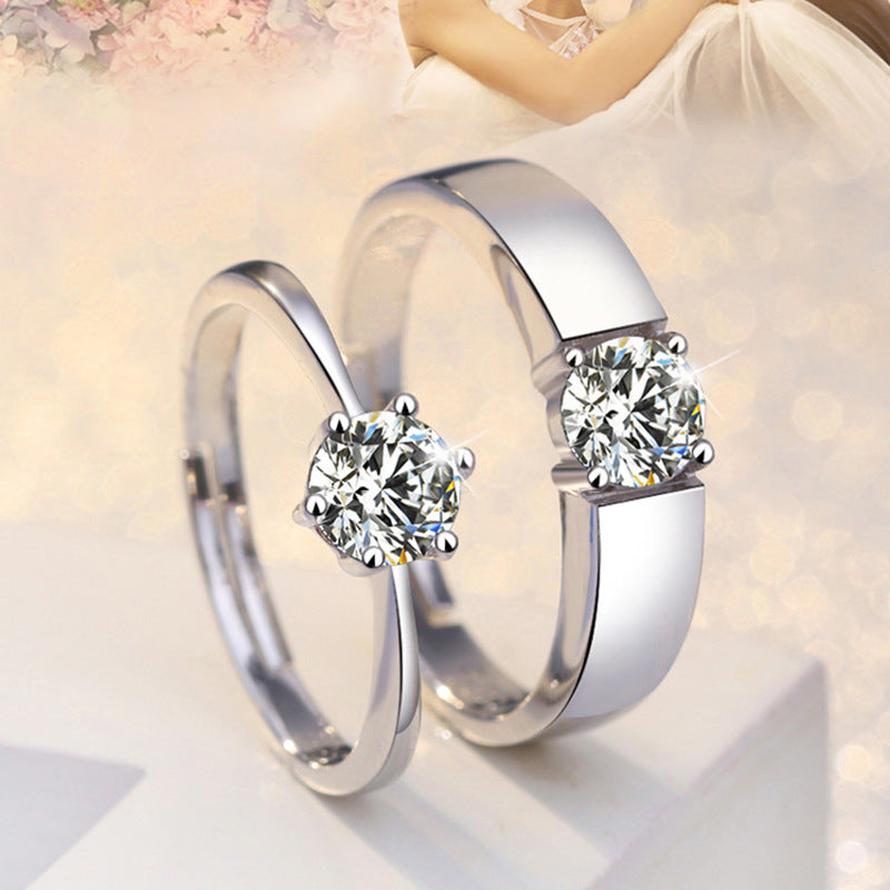 Personality Couple Rings, European Style