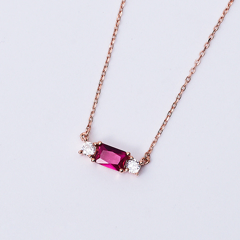 Korean-Japanese Style S925 Silver 18K Gold Necklace Set