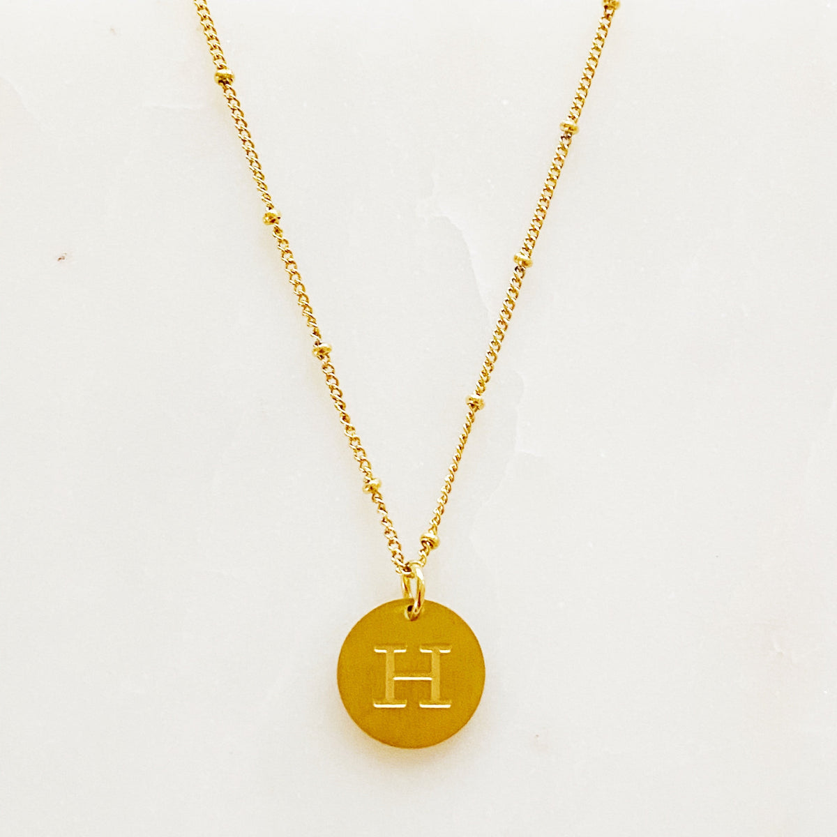 Singular Charm Initial Necklace