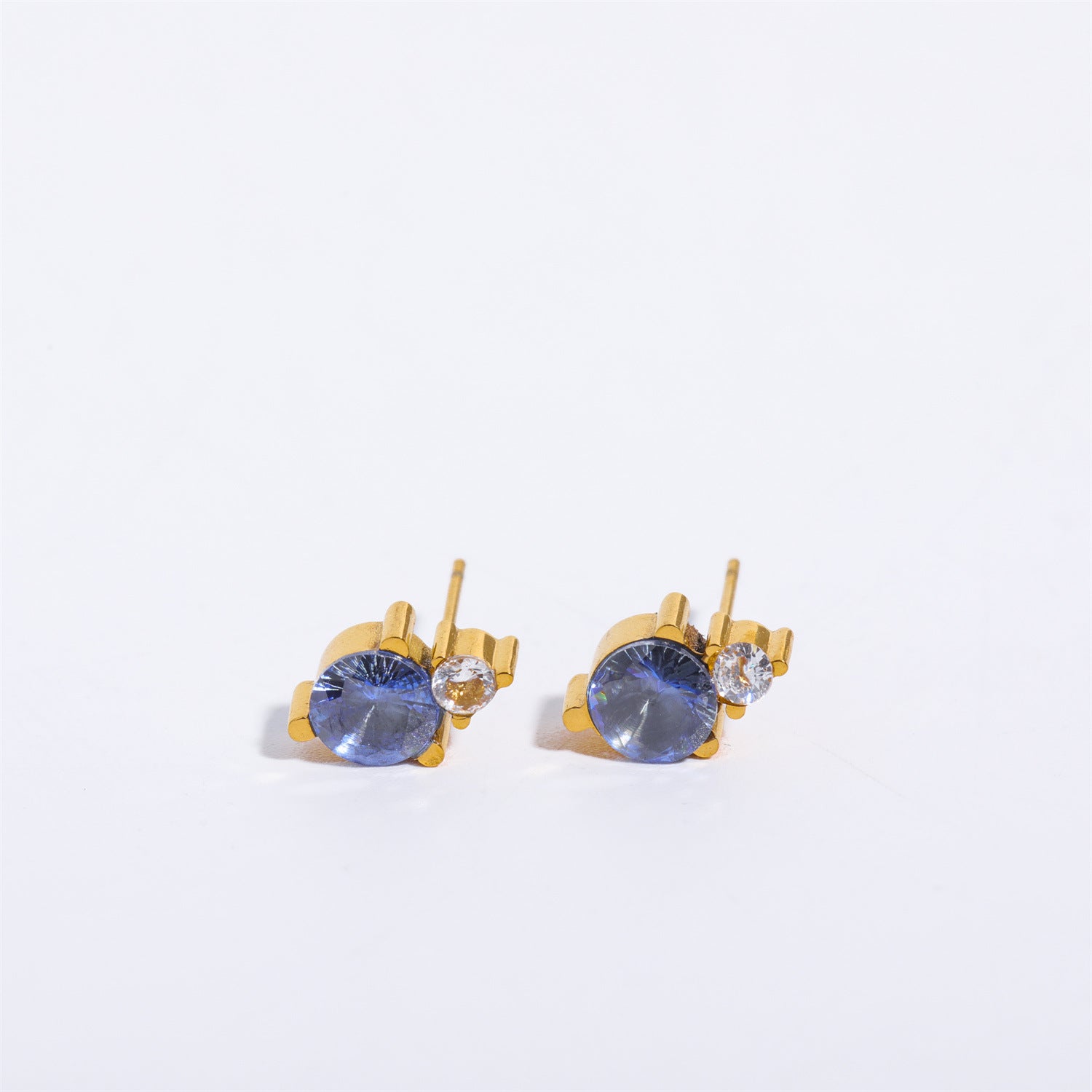 December Birthstone Stud Earrings