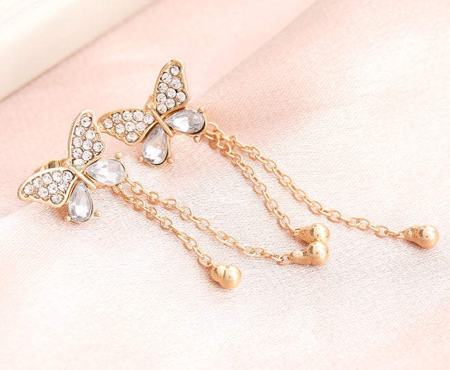 14K Gold-Plated Statement Earrings, side view