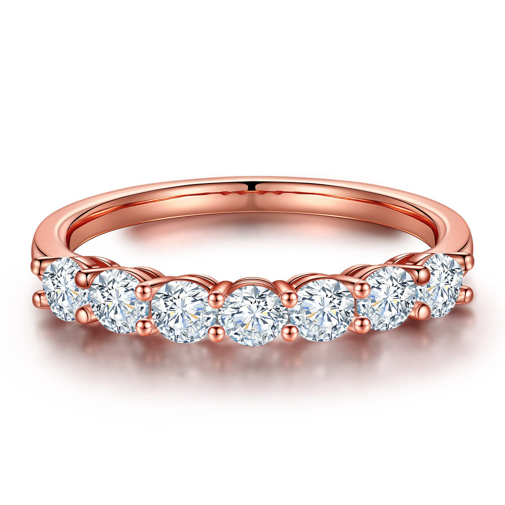 7-Stone Moissanite Anniversary Ring