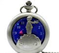 Vintage-Style Pocket Watch Necklace, side view