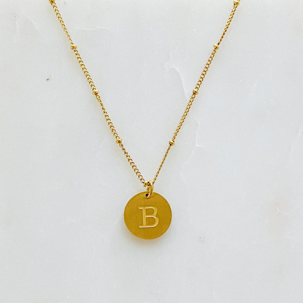 Singular Charm Initial Necklace