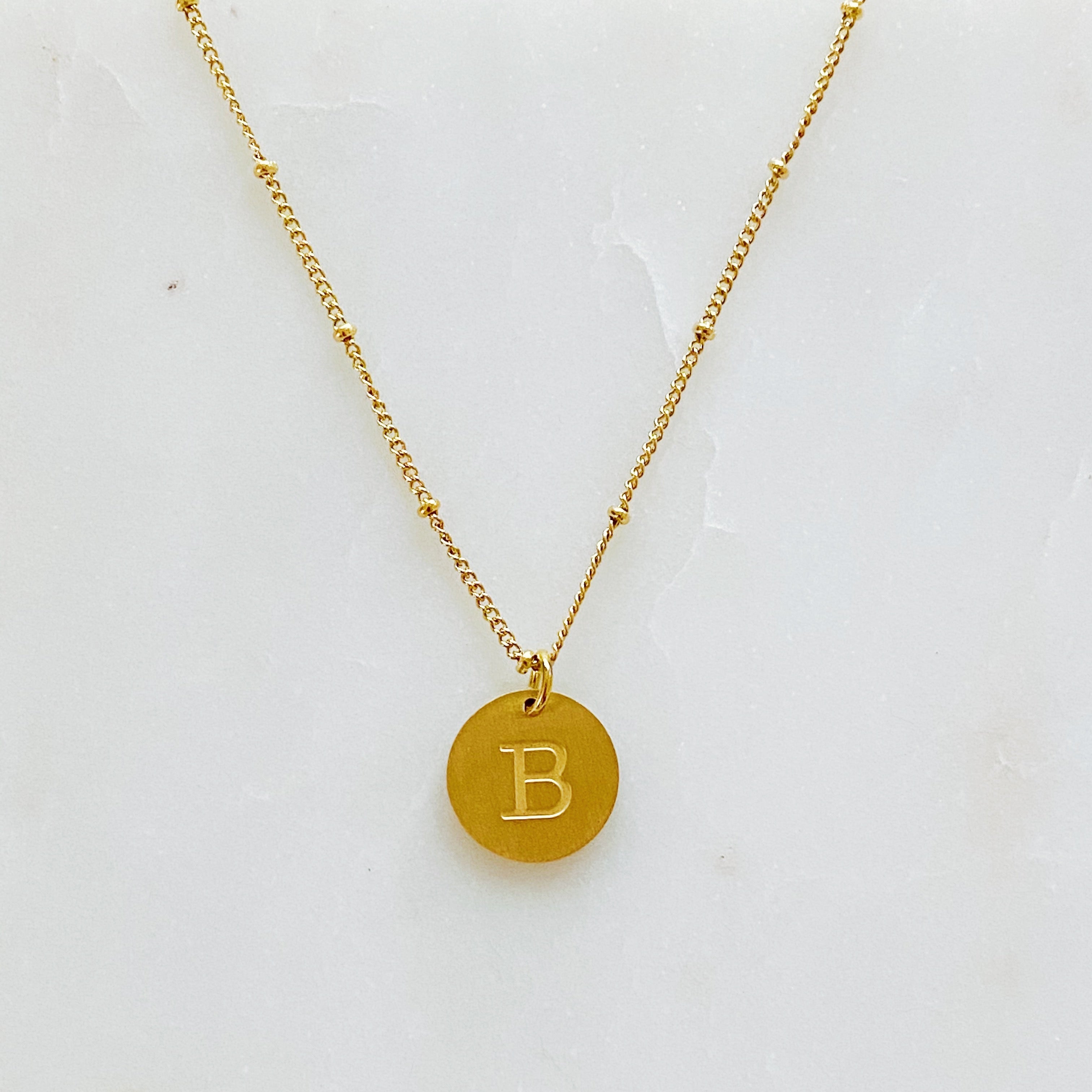Singular Charm Initial Necklace
