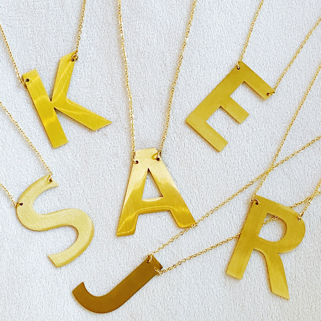 Boldly You Initial Necklace