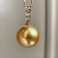 18K Gold Plated S925 Silver Pearl Pendant Necklace