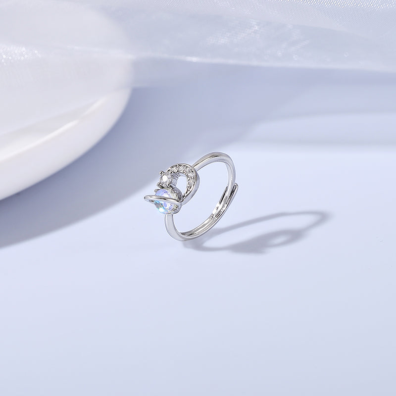 Adjustable Bestie Rings, Set of 2, worn view