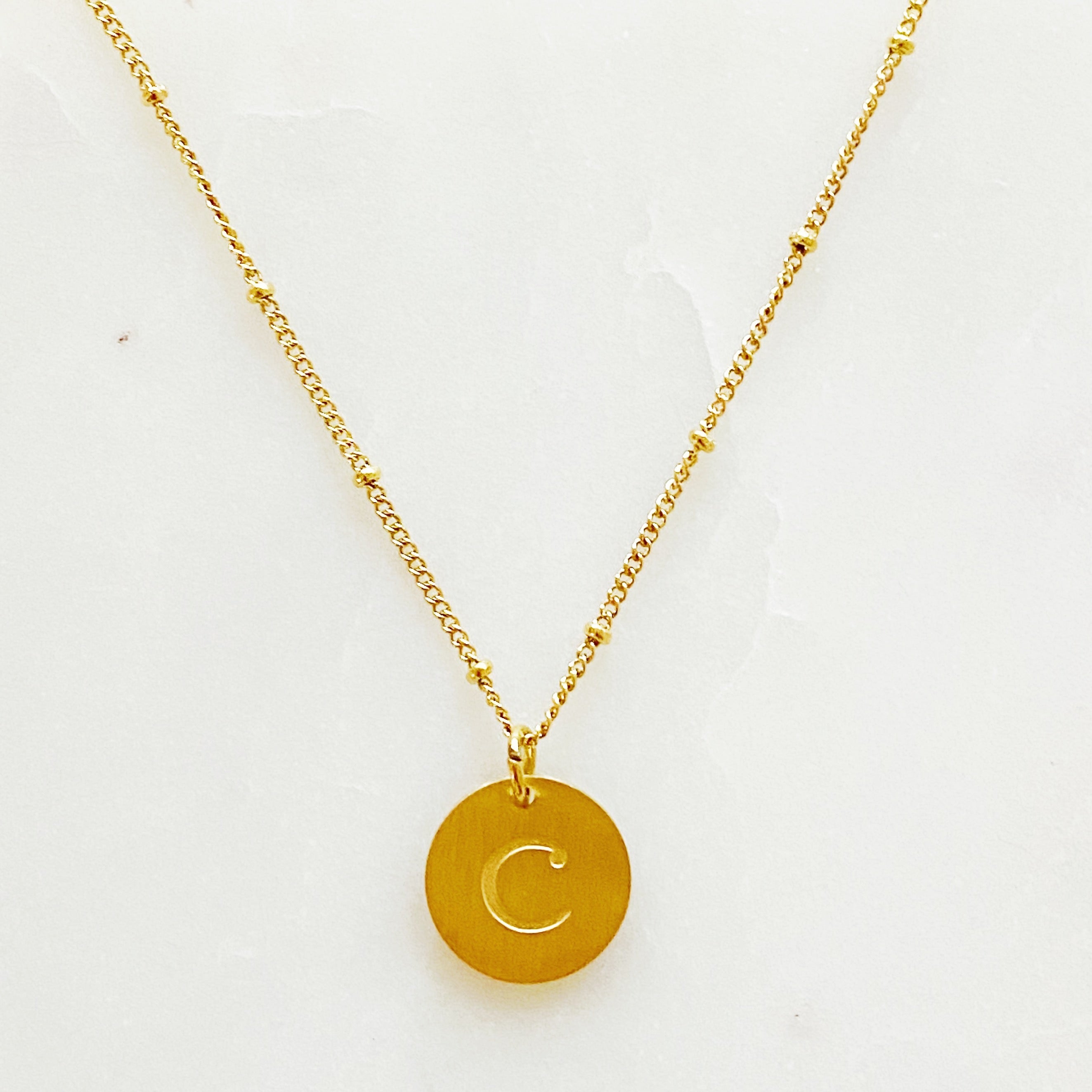 Singular Charm Initial Necklace
